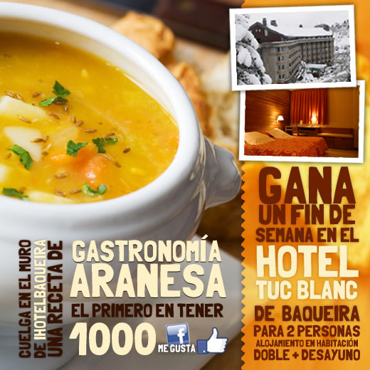Concurso La Receta infalible con premio de fin de semana a Baqueira