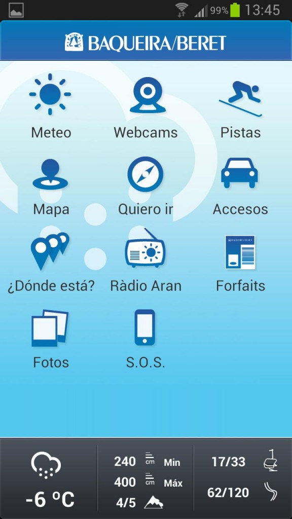 Aplicación Baqueira