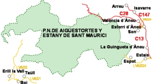 Access to Aiguestortes National Park and Lake Sant Maurici
