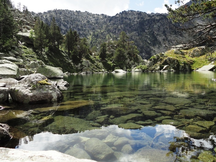 Parc National d'Aigüestortes. Route des forêts de la Mata et le Gerdar